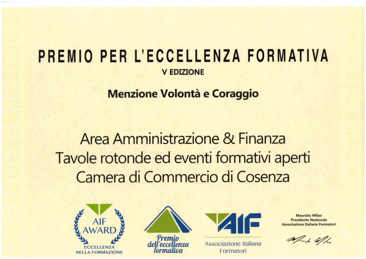 Premio AIF quinta edizione