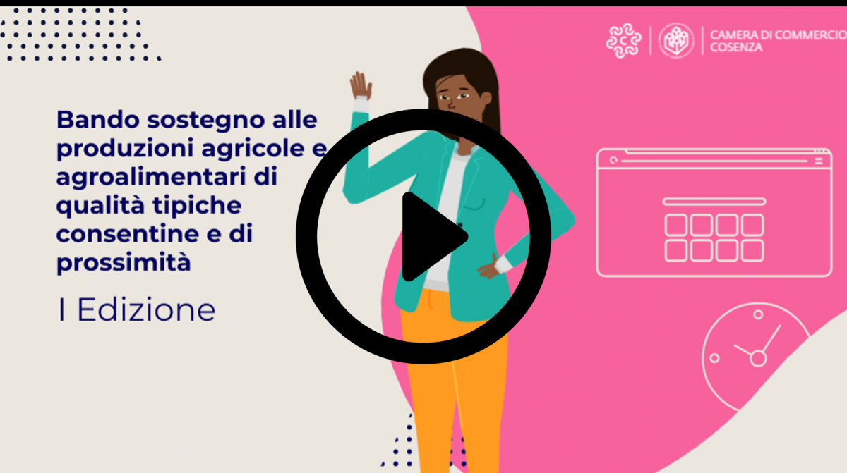 Bando sostegno delle produzioni agricole e agroalimentari di qualita’ tipiche cosentine e di prossimita’ -  I Edizione