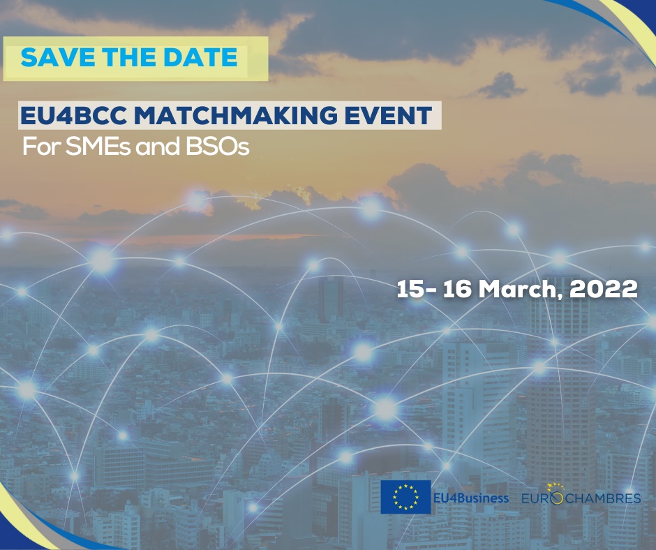 Save the Date 15-16 march 2022 - matchmaking event Winex Project